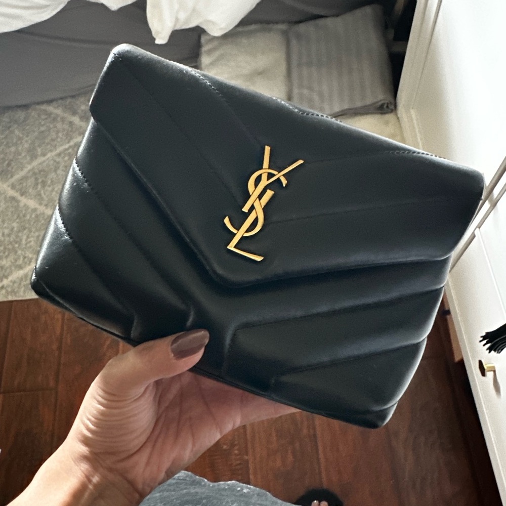 Ysl Loulou Toy Strap Bag In Quilted "Y" Leather Gem